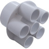 Waterway Plastics Manifold, 2"S, (6) 3/4"S Ports - 672-4260