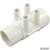 Waterway Plastics Sp Manifold 2"S X 2"Spg X(4)3/4"Barbs (Use 55-270-1519) - 672-7140