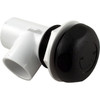 Waterway Plastics Valve, On/Off, 1" Turn, Single Port, Black - 600-4361