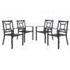 Outdoor Metal Dining Chairs - Set of 4