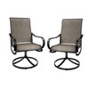 Patio Swivel Chairs - Set of 2
