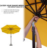 10 FT Patio Umbrella with Push Button Tilt, Polyester Canopy