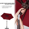 10 FT Patio Umbrella with Push Button Tilt, Polyester Canopy