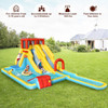 Inflatable Dual Slide Water Park Climbing Bouncer with 735W Air Blower