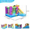 Inflatable Dog Bounce House with Slide and 450W Air Blower