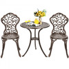 3 Pc Cast Aluminum Bistro Set