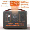 KingBoss 600W Portable Power Station - 568Wh, 153600mAh Solar Generator,  Backup Power With AC/DC