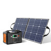 FlashFish Portable Power Station - 40800mAh Solar Generator with 50W 18V Portable Foldable Solar Panel