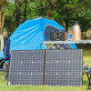 FlashFish Portable Power Station - 40800mAh Solar Generator with 50W 18V Portable Foldable Solar Panel