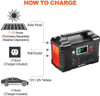FlashFish Portable Power Station,  40800mAh Solar Generator with 110V AC Outlet/2 DC Ports/3 USB Ports