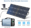 FlashFish Solar Generator, 60000mAh Portable Power Station with 50W 18V Portable Solar Panel