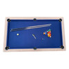 Excalibur - 7-ft Pool Table - Driftwood Finish with Blue Felt 