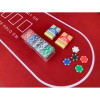 Poker Table - Fourth Street 84-in Texas Holdem Folding Table Set