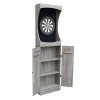 Westwood Bristle Dartboard w/ 84" Free-Standing Cabinet - Rustic Gray