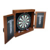 Farmington Bristle Dartboard and Cabinet Set - Walnut Finish