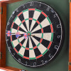 Centerpoint Bristle Dartboard and Solid Wood Cabinet