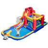 9-in-1 Inflatable Bounce Castle with Water Slide and Splash Pool without Blower