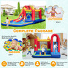9-in-1 Inflatable Bounce Castle with Water Slide and Splash Pool without Blower