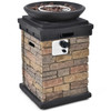 Fire Bowl Column Firepit Heater, 30"