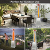 Pyramid Patio Heater with Wheels, 42000 BTU 