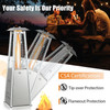 Portable Tabletop Pyramid Patio Heater with Glass Tube, 9500 BTU 