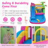 Inflatable Bounce Castle with Long Water Slide and 735W Blower