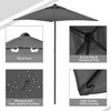 6 Pc Patio Dining Set with Umbrella