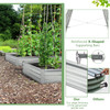 Metal Galvanized Raised Garden Bed with Open-Ended Base