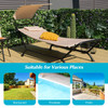 Hanging Chaise Lounge Chair with Canopy, Cushion Pillow and Storage Bag