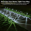 Outdoor Solar Pathway Lights, White, Set of 12 