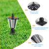 Solar Post Light, Outdoor Fence Post Lamp with Warm and Cool Lights, 7.84 x 7.84 x 15 in.
