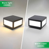 Solar Cap Light, Solar Powered Fence Light with Cool White, Warm Light, LED Lighting, 12 x 12 x 7.87 in.