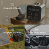 GOFORT Portable Power Station;  1100Wh Solar Generator With 1200W (Peak 2000W) AC Outlets