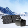 GOFORT Portable Power Station;  1100Wh Solar Generator With 1200W (Peak 2000W) AC Outlets