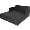 Rattan Daybed with Upholstered Cushion