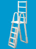 Ocean Blue 48"- 56" 4 Tread A-Frame Ladder with Anti-Entrap Barrier