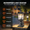 2 PCs Dusk to Dawn Outdoor Lamp Post Light Fixture 15.75in Pole Pier Mount