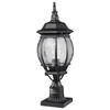 2 PCs Dusk to Dawn Outdoor Lamp Post Light Fixture 20.87in Pole Pier Mount