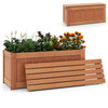 Outdoor Plant Container with Seat for Garden Yard Balcony Deck