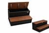 Two Tier Storage Step - 36" Wide - Mocha Luxe