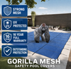 Gorilla - Blue Mesh Safety Pool Covers for Inground Pools
