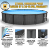 Cool Pool™ 54” Deep Heavy-Duty Resin and Aluminum Salt Friendly Above Ground Pool Packages - Round and Oval