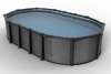 Cool Pool™ 54” Deep Heavy-Duty Resin and Aluminum Salt Friendly Above Ground Pool Packages - Round and Oval