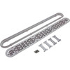 32"Channel drain, mud drain/flat grate, anti-entrap cover