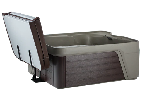 Cover Valet Cover RX holding a hot tub cover upright
