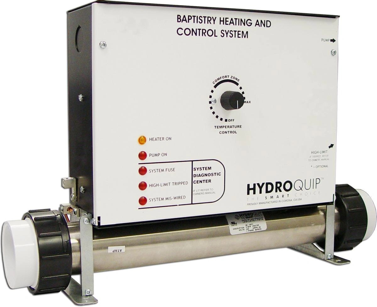 HydroQuip BCS6000-U 5.5kW baptismal control system without timer