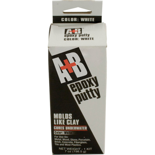 Anderson Manufacturing Company A+B Epoxy Putty, 7Oz, White - 9904H