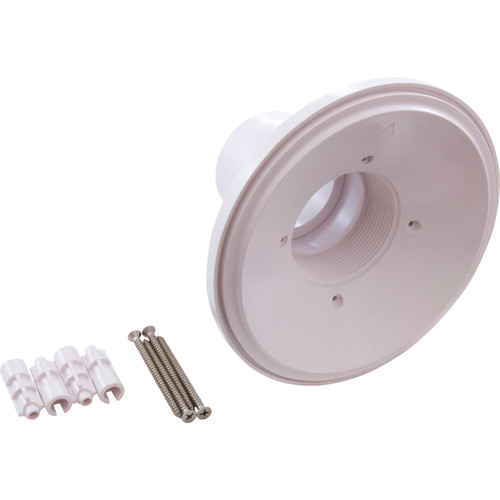 AquaStar Pool Products 6" Sumpless Bulkhead,2"S, White - RND101