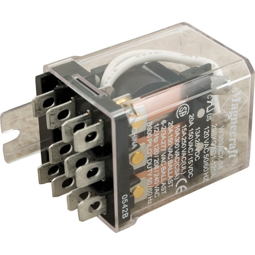 Magnecraft Dustcover Relay 120V 25A 3Pdt -