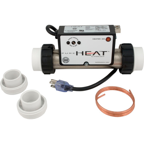 Hydro-Quip Ph101-15Uv Bath Htr In-Line, Vacuum, 120V 1.5Kw 3` Plug - PH101-15UV